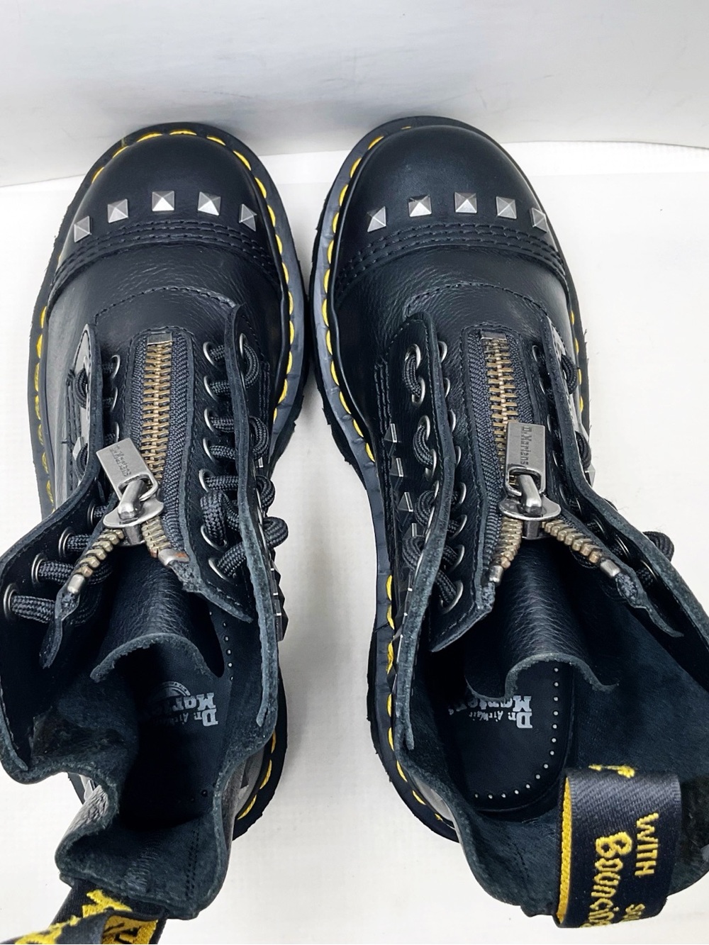{Dr. Martens} Sinclair Studded Zip Combat Boots - Picture 10 of 16